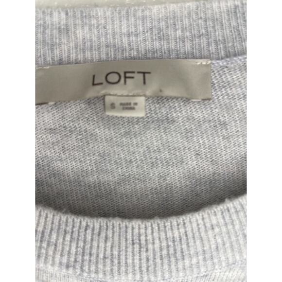 Loft Dog in Hat Wool Blend Grey Long Sleeve Pullover Sweater S Beagle Christmas - Picture 5 of 8